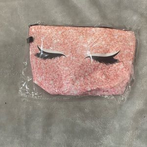 New make up bag- eyelashes design Pink